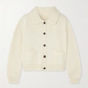 & Daughter Merino Wool Cardigan cream small